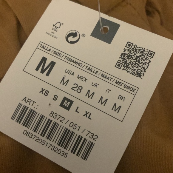 NWT Zara Wide Leg Cropped Pants - Picture 6 of 6